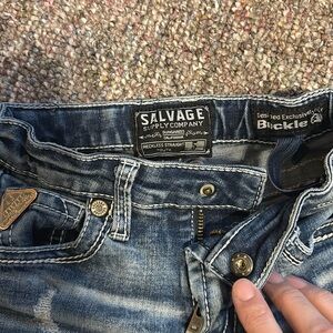 Boys salvage jeans by buckle